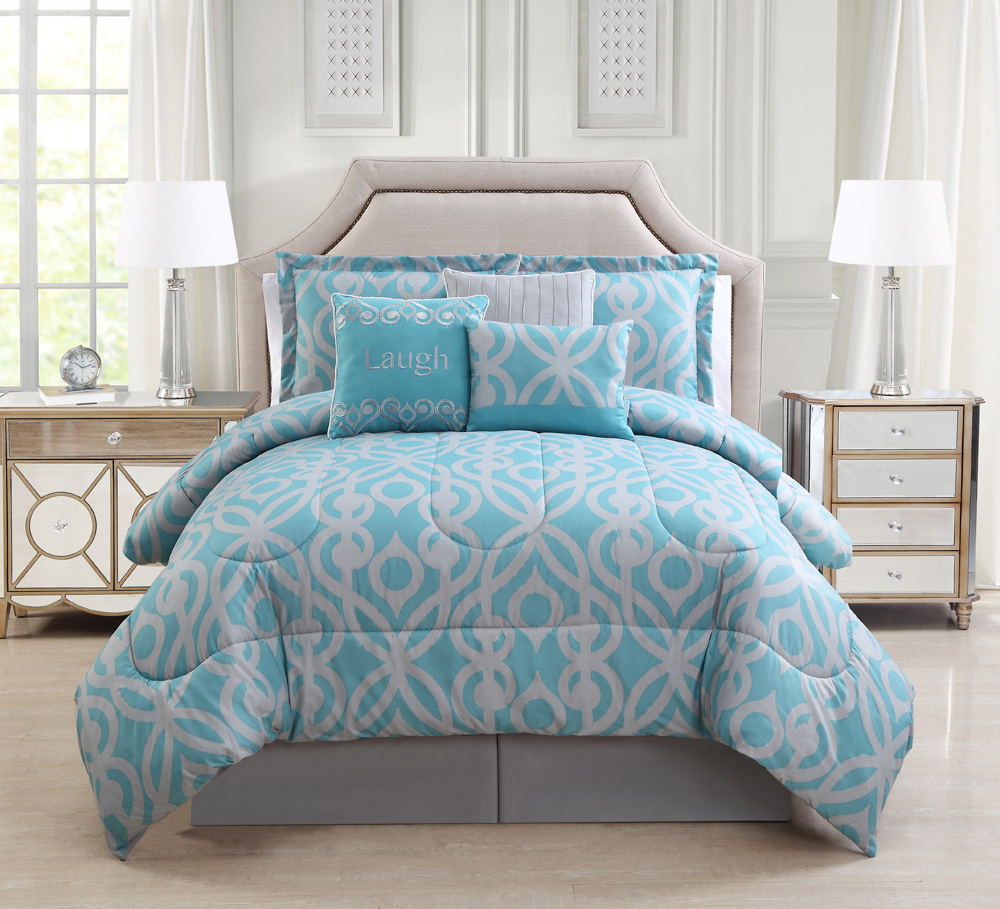 kinglinen 7 piece laugh spa gray comforter set kinglinen 7 piece laugh spa gray comforter set