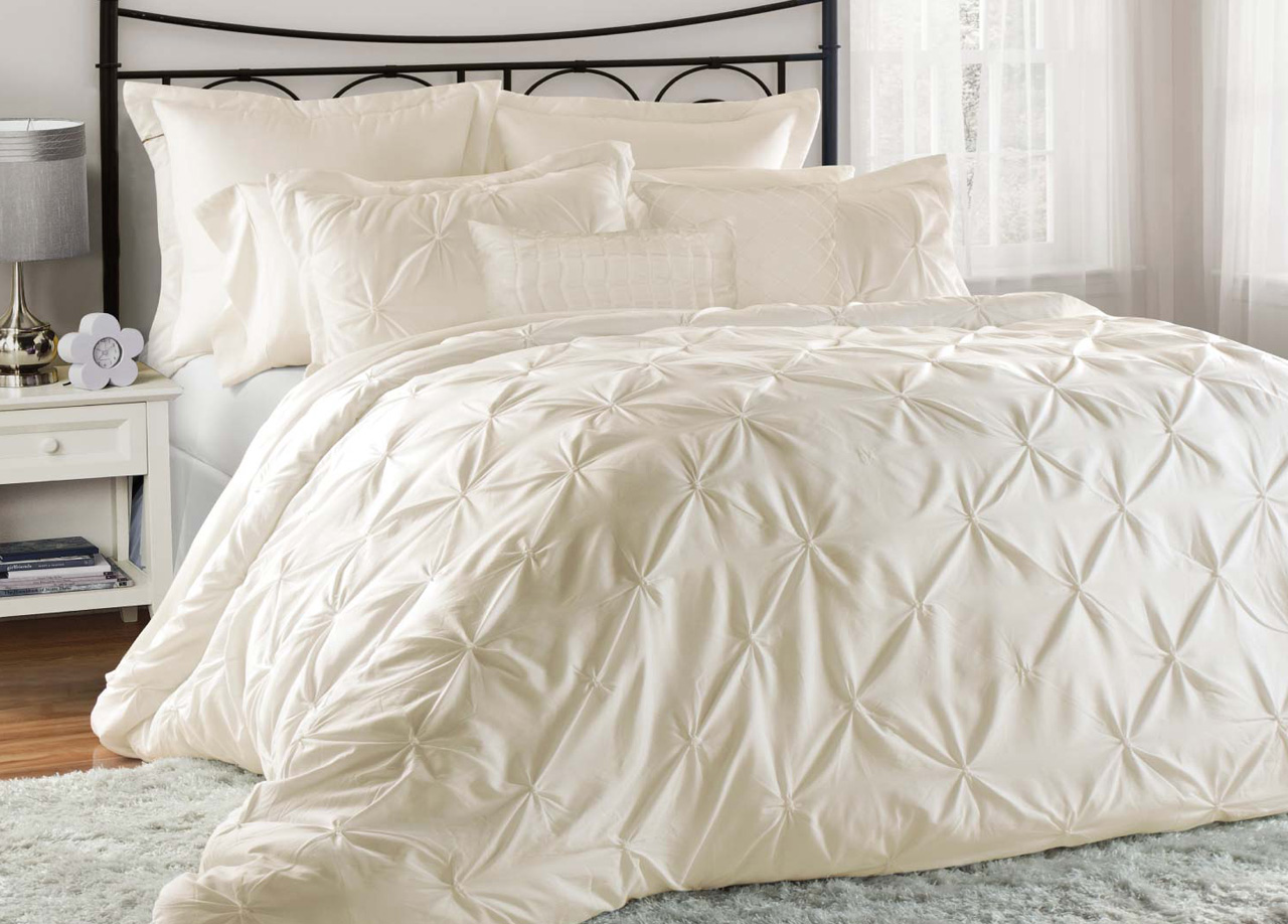 kinglinen 8 piece lucilla white comforter set home bed kinglinen 8 piece lucilla white comforter set home bed
