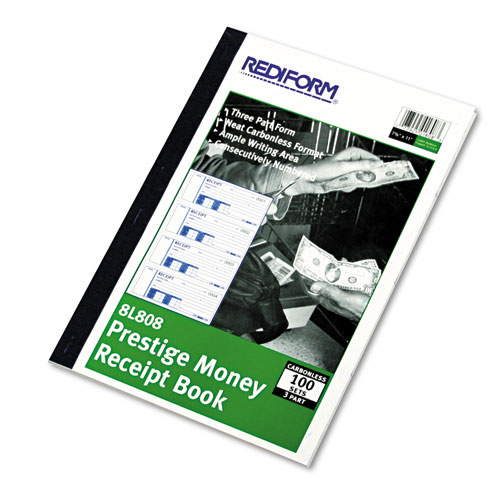 UPC 641438173982 product image for Rediform - Money Receipt Book, 7 x 2 3/4, Carbonless Triplicate, 100 Sets/Book 8 | upcitemdb.com