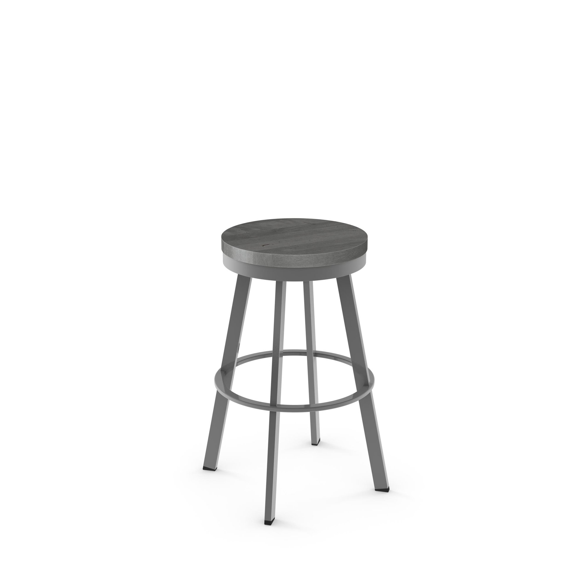 Light Oak Bar Stool Gracie Oaks Floumoy 25 Swivel Bar Stool Color Glossy Gray Metal Light