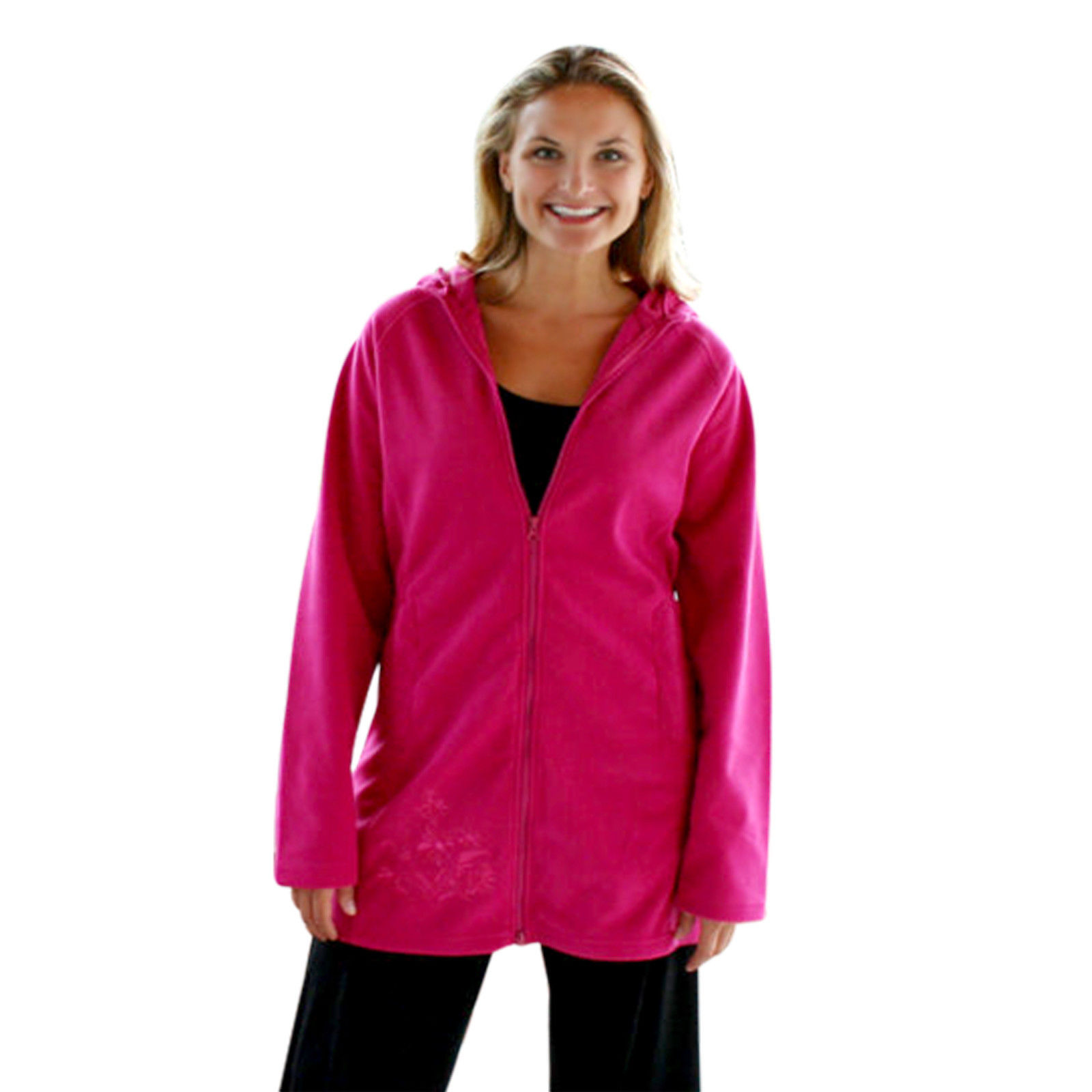 35 Below Embroidered Fleece Jacket - Berry Or Black (S/M,1X,2X) 35 Below Embroidered Fleece Jacket - Berry Or Black (S/M,1X,2X)