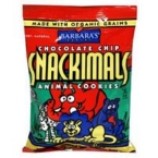 BARBARA'S, SNACKIMALS, COOKIES, CHOCOLATE CHIP, CHOCOLATE CHIP