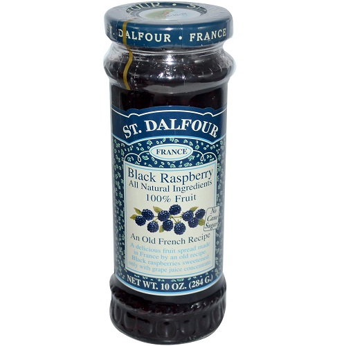 ST. DALFOUR, DELICIOUS FRUIT SPREAD, BLACK RASPBERRY
