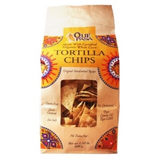 QUE PASA, ORGANIC WHITE CORN TORTILLA CHIPS