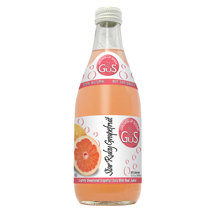 Gus Grown-Up Soda BG14027 Grown-Up Soda Star Ruby Grapefruit - 6x4Pack