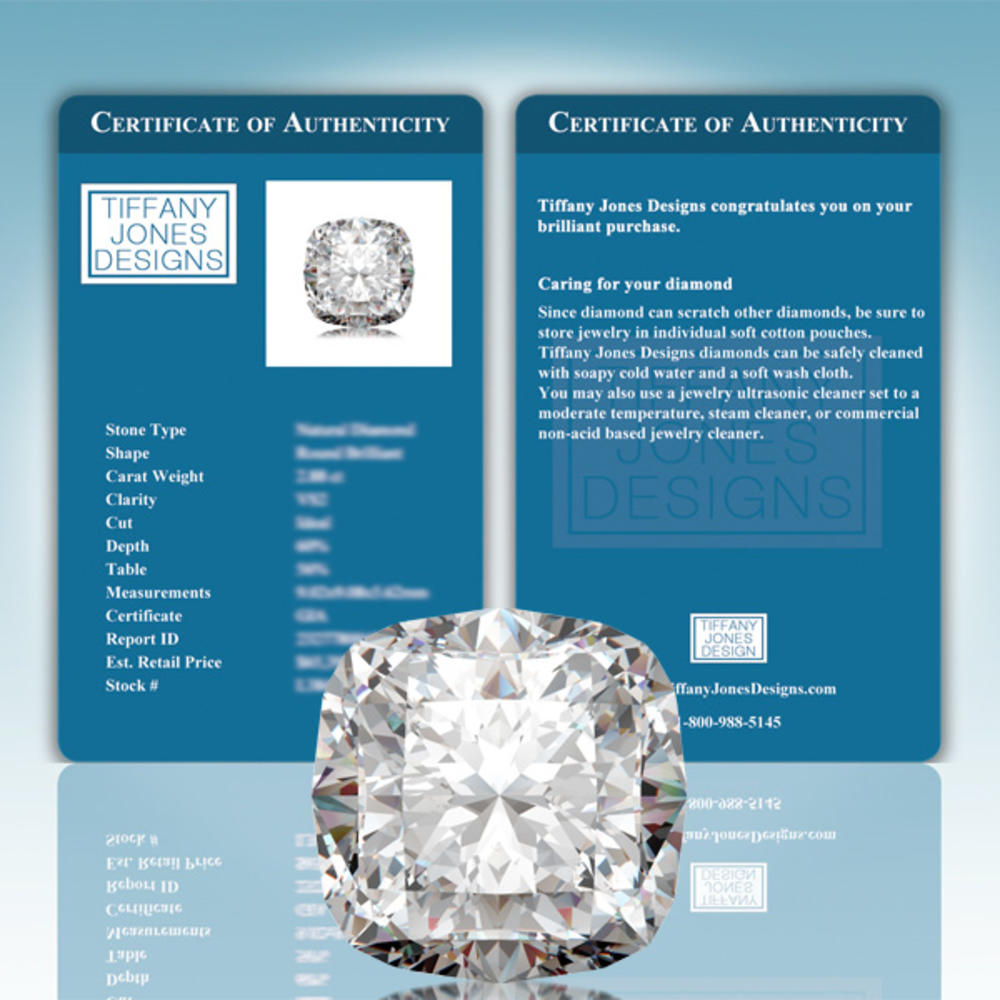 4.29 Carat G-SI2 Excellent AGI Cert Cushion Natural Diamonds 18K White Gold Prong Set Halo Pendant