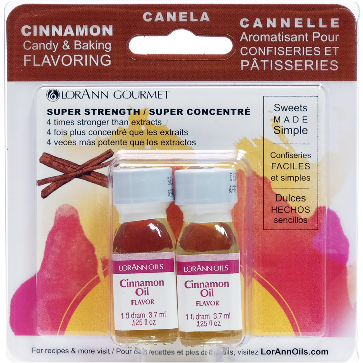 UPC 023535010047 product image for Candy & Baking Flavoring .125oz Bottle 2/Pkg-Cinnamon Oil | upcitemdb.com