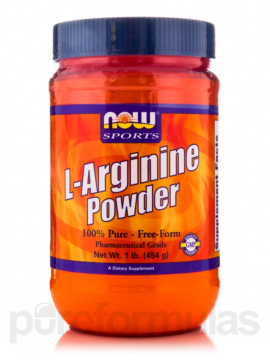 NOW Sports Nutrition L-Arginine Powder Nitric Oxide Precursor Amino Acids 1-Pound by Now