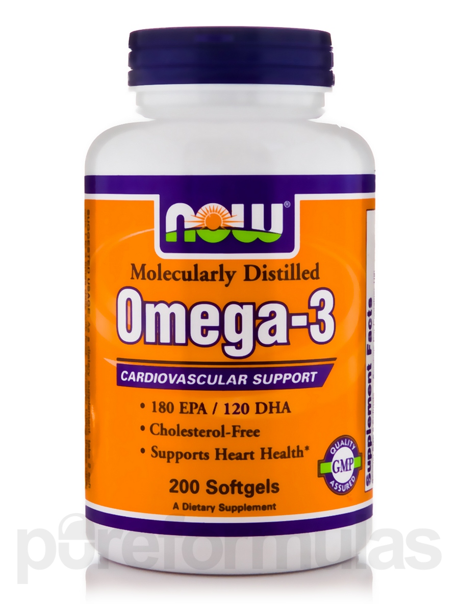 UPC 733739016522 product image for Omega-3 200 Softgels by NOW | upcitemdb.com