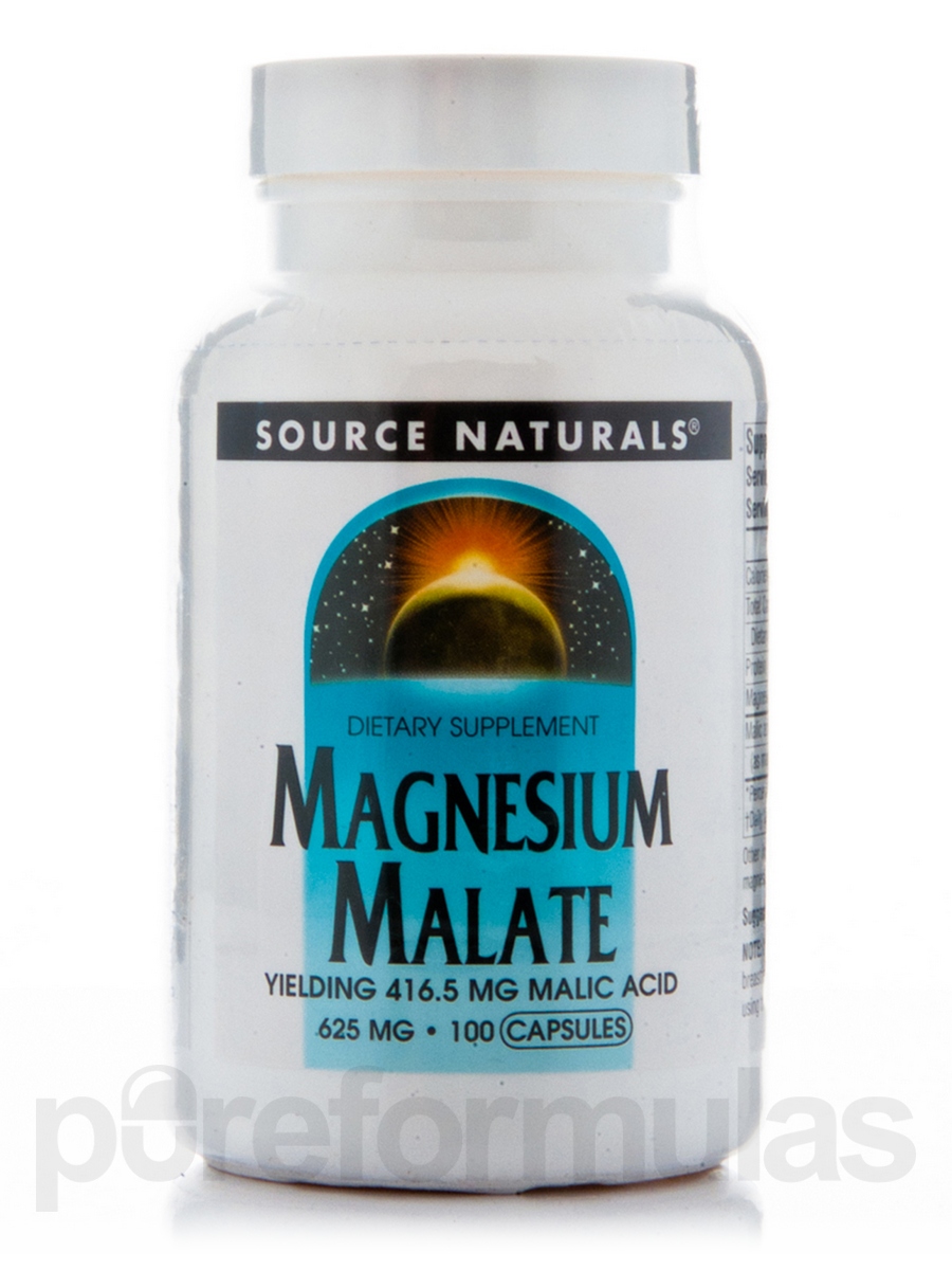 Source Naturals Magnesium Malate 100 Caps
