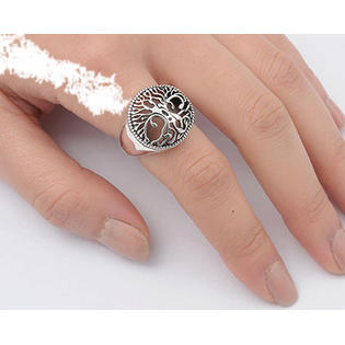 Prime Pristine .925 Sterling Silver Tree Of Life Fanshion Band Ring ... Prime Pristine .925 Sterling Silver Tree Of Life Fanshion Band Ring ...