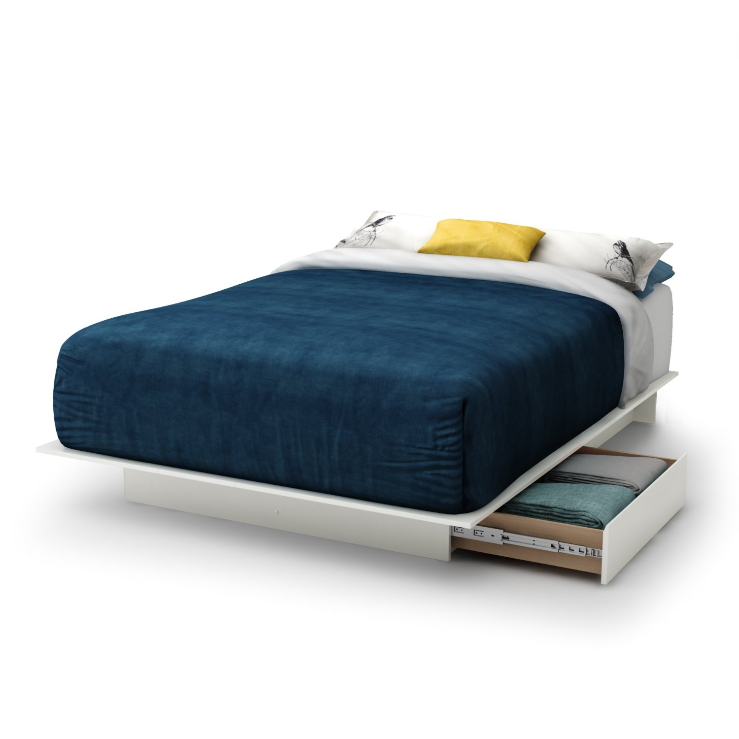Full Size Platform Bed With Storage Full Size Platform Bed With Storage