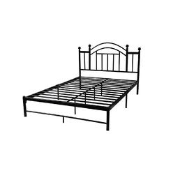 axondirect queen size black metal platform bed frame with vintage post style arch headboard - Queen Size Platform Bed Frames axondirect queen size black metal platform bed frame with vintage post style arch headboard - Queen Size Platform Bed Frames