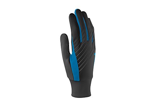 Nike Men's Lightweight Tech Run Gloves (Large, Black/Blue Hero)