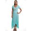 Hadari Hadari Women's Casual Short Sleeve Scoop Neck Maxi Dress Hadari Hadari Women's Casual Short Sleeve Scoop Neck Maxi Dress