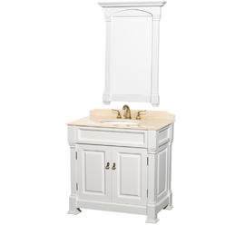 wyndham collection andover single 36 inch white bathroom vanity and mirror white 36 - White Bathroom Vanity 36 wyndham collection andover single 36 inch white bathroom vanity and mirror white 36 - White Bathroom Vanity 36