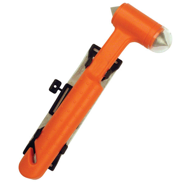 SURVIVAL TOOL | Orange Emergency Hammer Multi-Tool