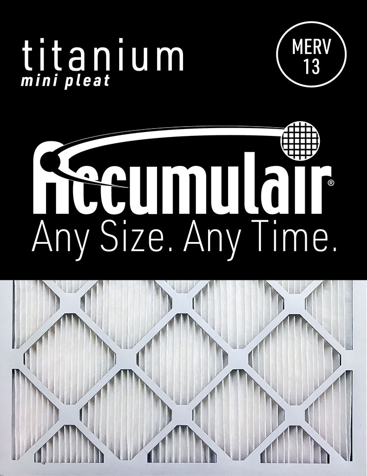 19x27x1 (Actual Size) Accumulair Titanium 1-Inch Filter - (Qty of 4)
