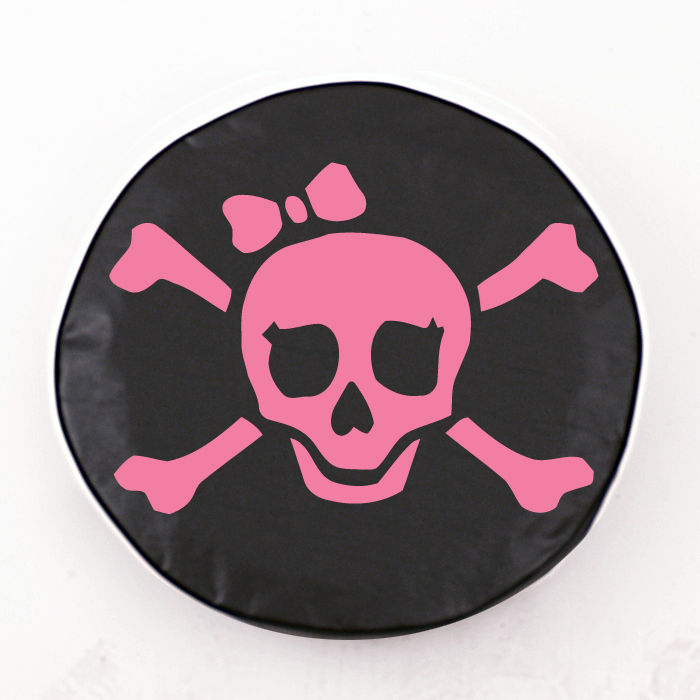 Jolly Roger Girl Spare Tire Cover Size: N - 24 x 8 Inch