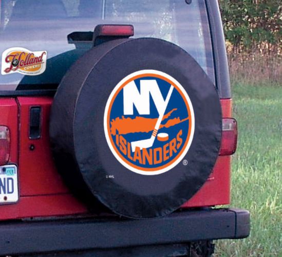 New York Islanders NHL Tire Cover Black Size: I - 28 x 8 Inch