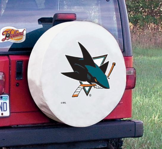 San Jose Sharks NHL Tire Cover White Size: N - 24 x 8 Inch