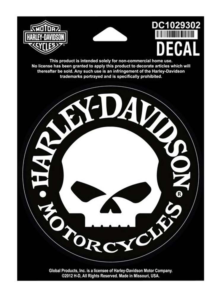 Harley Davidson Hubcap Skull Small Decal 4 W X Harley Davidson Hubcap Skull Small Decal 4 W X
