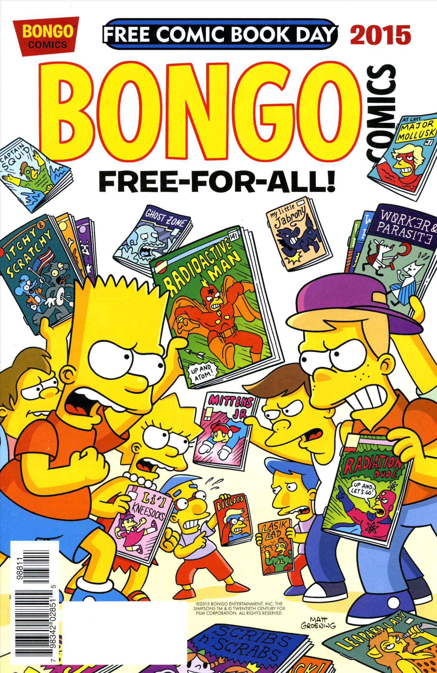 - Bongo Comics Free-For-All! #FCBD 2015 VF/NM comic book