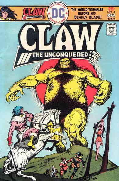 - Claw the Unconquered #4 FN ; DC comic book
