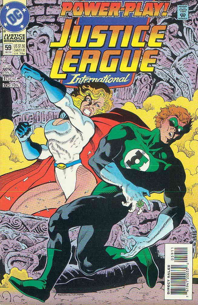 - Justice League International #59 VF/NM ; DC comic book