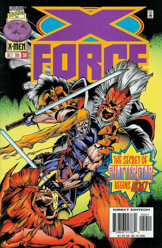 - X-Force #59 VF/NM ; Marvel comic book