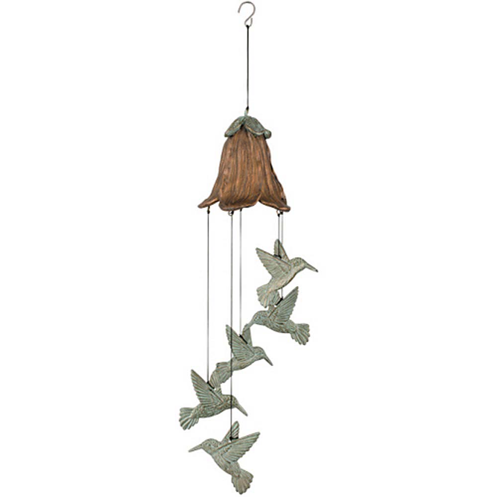 Hummingbird Feeder Wind Chime Carson Home Accents Hummingbird Canopy Keynote 22 Inch Wind Chime