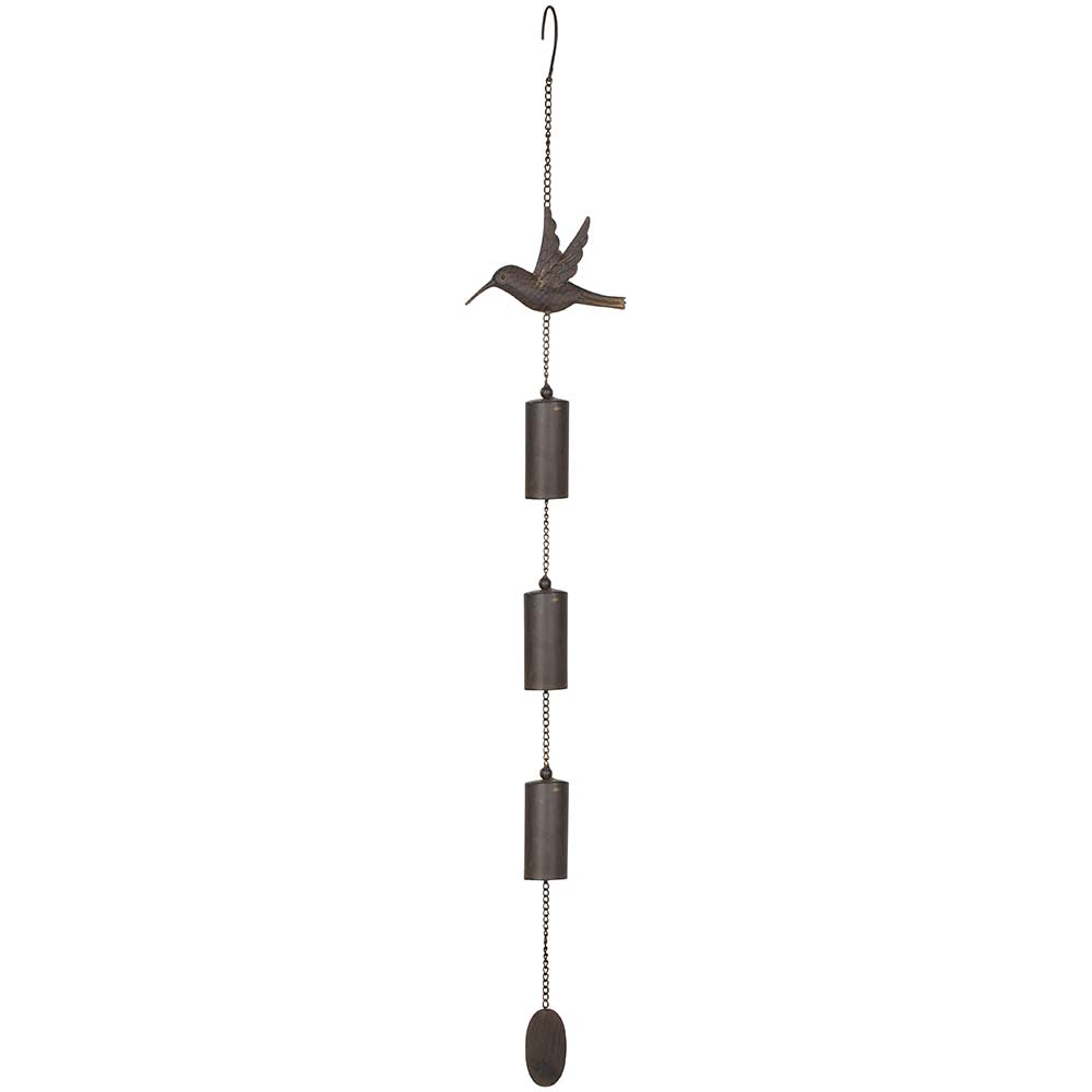 Hummingbird Feeder Wind Chime Carson Home Accents Hummingbird Triple Bell 37 Inch Wind Chime