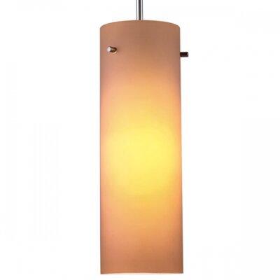 Titan 1 Light Pendant  - Finish: Bronze, Glass Color: Amber, Dimmer Switch: Yes