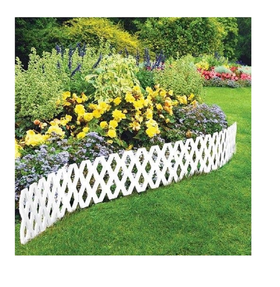etna products 4 pc garden lattice outdoor flexible weatherproof plastic edging border fencing - Decorative Garden Fencing etna products 4 pc garden lattice outdoor flexible weatherproof plastic edging border fencing - Decorative Garden Fencing