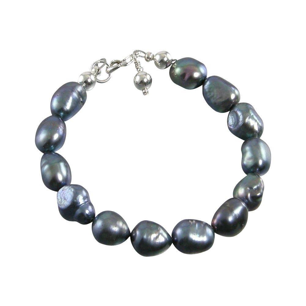 Jewelry By Tali Black Pearl Bracelet, Gray Pearl Bracelet, Peacock Pearl Bracelet, Pearl Bracelet, Pearl Jewelry, Freshwater Pearl Bracelet