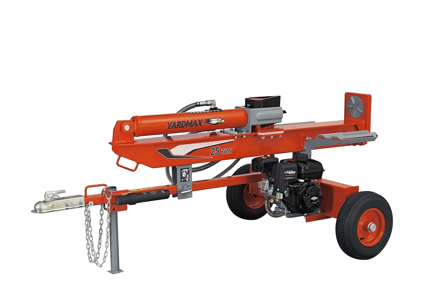 YARDMAX YU2566 25 Ton Full Beam Gas Log Splitter, 4way wedge, Briggs