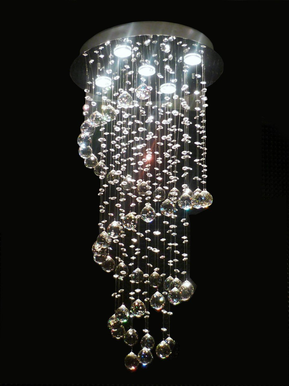 Modern Chandelier Rain Drop Chandeliers Lighting With Crystal Siljoy Modern Chandelier Rain Drop Lighting Crystal Ball Fixture Pendant Ceiling Lamp H40 X W16