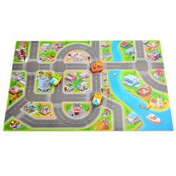 Learning Carpets Giant Road Kids Play Rug Fcoson Kids Race Track Rugs Carpet Play Mat Town Road Rug With Cars And Toys