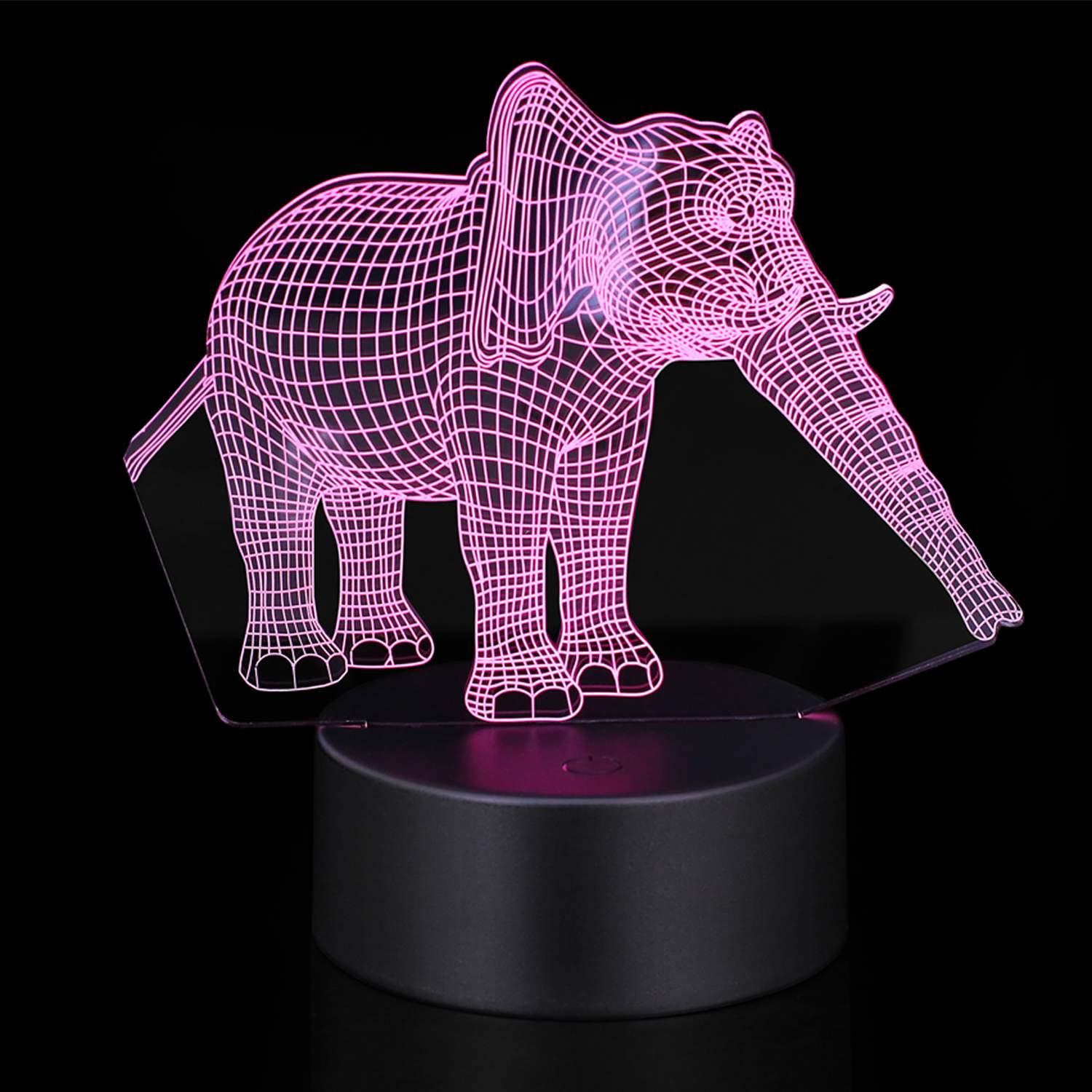 Special Offer Creative 3D Visualization Lamp Night Light USB Table Desk Lamp 7 Color Changing