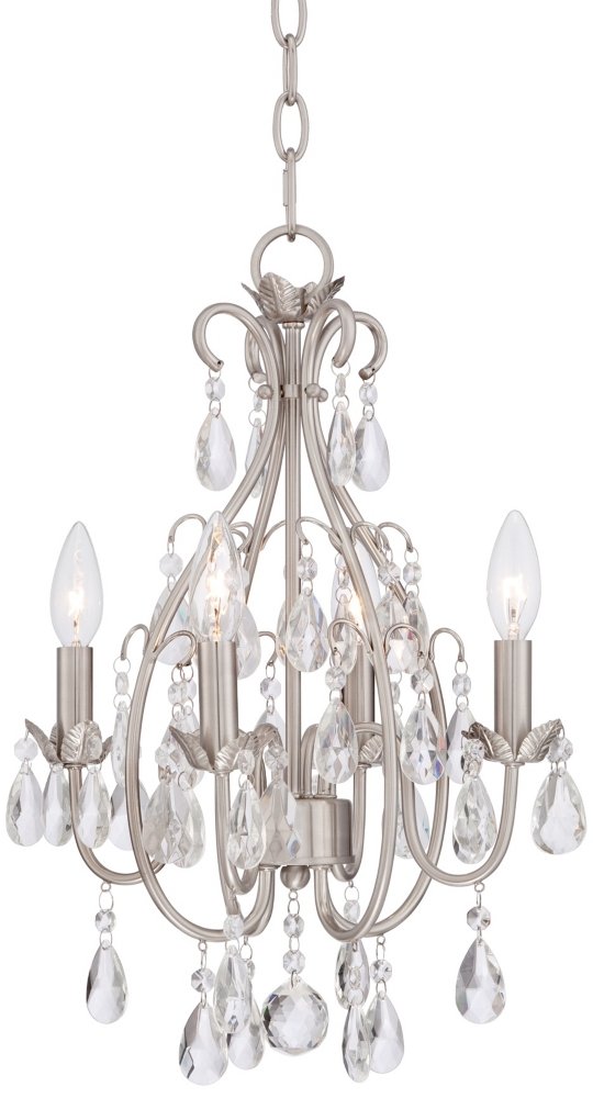 Kathy Ireland Plug In Swag Mini Chandelier Kathy Ireland Hollis 15 W Crystal Swag Plug In Chandelier See Description
