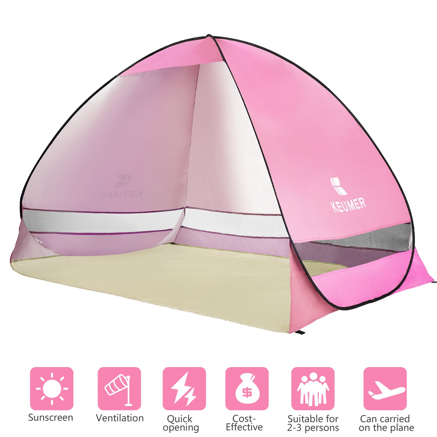 Ylovetoys Automatic Pop Up Beach Tent, Ylovetoys 2-3 ...