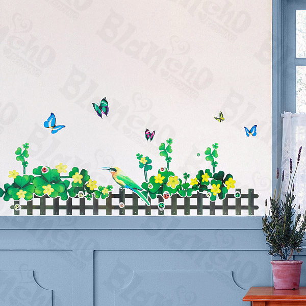 Blancho Bedding Green Fence 2 - X-Large Wall Decals Stickers Appliques Home Decor at Sears.com