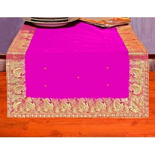 Indian Selections Violet Red - Hand Crafted Table Runner (India) Indian Selections Violet Red - Hand Crafted Table Runner (India)