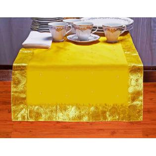Indian Selections Yellow - Hand Crafted Table Runner (India) Indian Selections Yellow - Hand Crafted Table Runner (India)