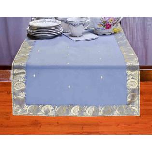 Indian Selections Gray - Hand Crafted Table Runner (India) Indian Selections Gray - Hand Crafted Table Runner (India)