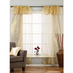Shower Curtain With Attached Valance