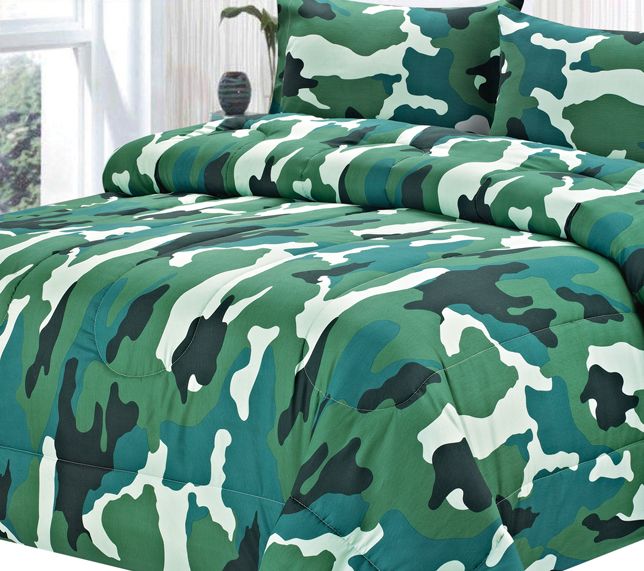Clara Clark Camouflage Down Alternative Comforter - Choose Size and Color 