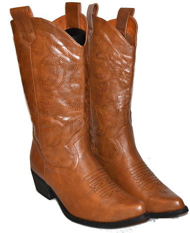 CAndy Womens Calf High Cowboy Boots - Light Brown at Sears.com