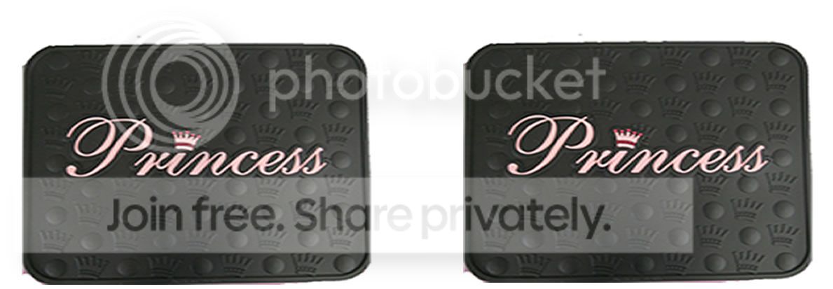 PRINCESS REAR RUBBER FLOOR MATS SET