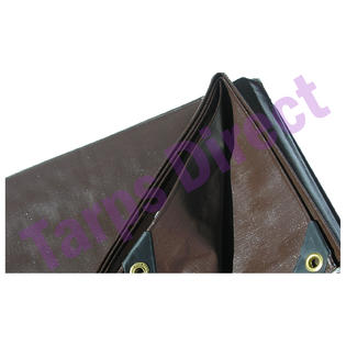 Harpster Tarps 20' x 40' Super Heavy Duty BROWN 8 oz. Tarp - 16 Mil Thick Harpster Tarps 20' x 40' Super Heavy Duty BROWN 8 oz. Tarp - 16 Mil Thick